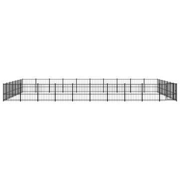 Outdoor Dog Kennel Steel 65.86 m²