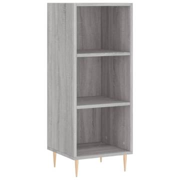 Highboard Grey Sonoma 34.5x34x180 cm Engineered Wood