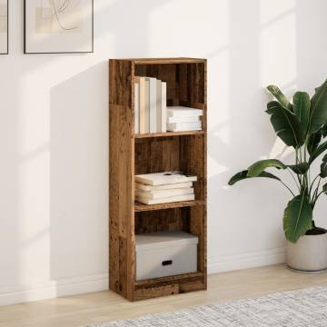  Bookcase Old Wood 40x24x109 cm Engineered Wood