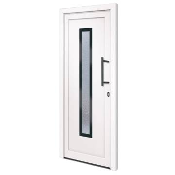 Front Door White 88x200 cm PVC