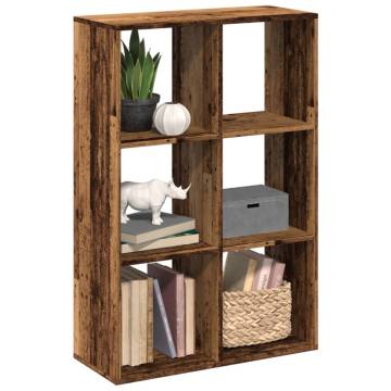  Room Divider Bookcase Old Wood 69.5x29x103.5 cm Engineered Wood