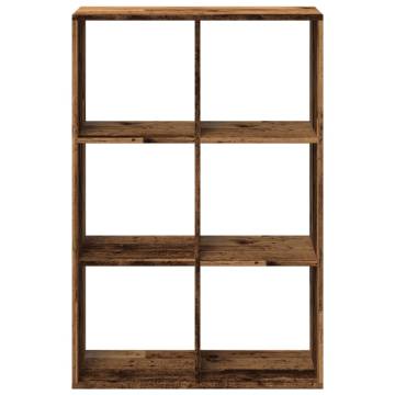  Room Divider Bookcase Old Wood 69.5x29x103.5 cm Engineered Wood