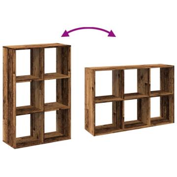  Room Divider Bookcase Old Wood 69.5x29x103.5 cm Engineered Wood