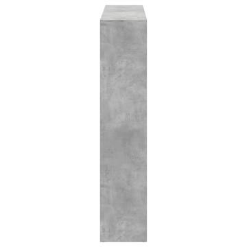  Book Cabinet Concrete Grey 137.5x29x137.5 cm Engineered Wood