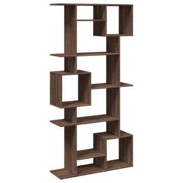  Book Cabinet Brown Oak 92x29x188 cm Engineered Wood