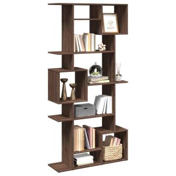  Book Cabinet Brown Oak 92x29x188 cm Engineered Wood