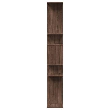  Book Cabinet Brown Oak 92x29x188 cm Engineered Wood