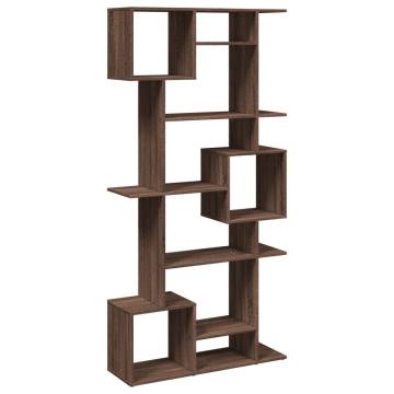  Book Cabinet Brown Oak 92x29x188 cm Engineered Wood