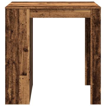  Bar Table Old Wood 102x70x103.5 cm Engineered Wood