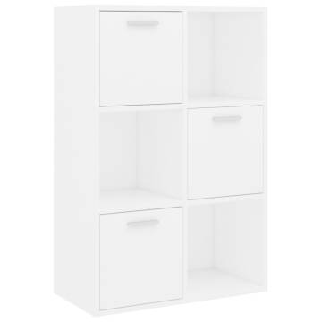 Storage Cabinet White 60x29.5x90 cm Engineered Wood