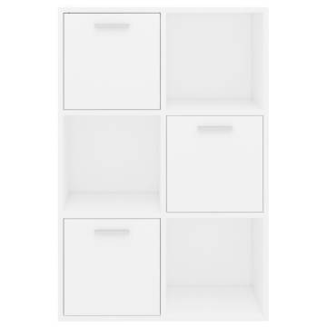 Storage Cabinet White 60x29.5x90 cm Engineered Wood