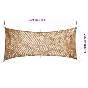  Camouflage Net with Storage Bag 409x206 cm Sand