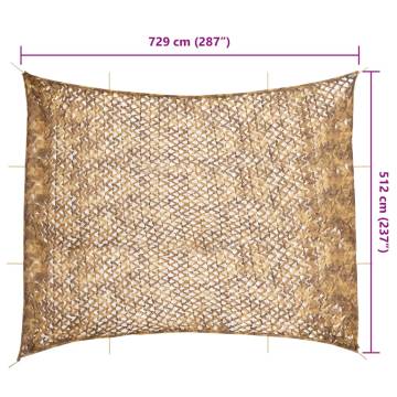  Camouflage Net with Storage Bag 729x602 cm Sand