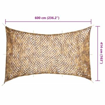  Camouflage Net with Storage Bag 600x414 cm Sand