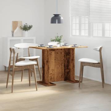  Dining Table Old Wood 110x60x75 cm Engineered Wood