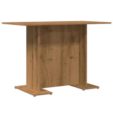  Dining Table Artisan Oak 110x60x75 cm Engineered Wood