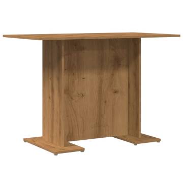  Dining Table Artisan Oak 110x60x75 cm Engineered Wood