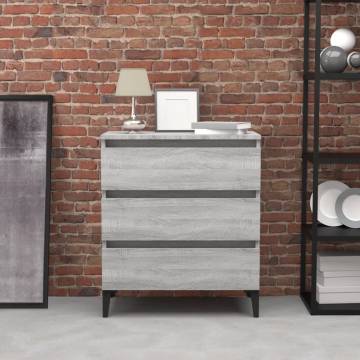 Sideboard Grey Sonoma 60x35x69 cm Engineered Wood