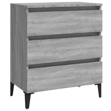 Sideboard Grey Sonoma 60x35x69 cm Engineered Wood