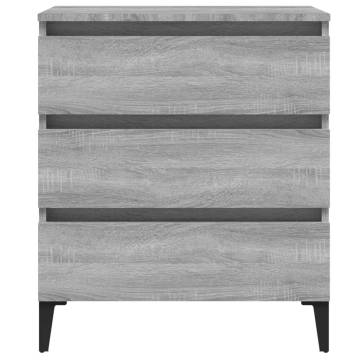 Sideboard Grey Sonoma 60x35x69 cm Engineered Wood