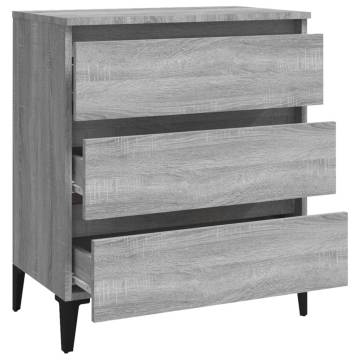 Sideboard Grey Sonoma 60x35x69 cm Engineered Wood