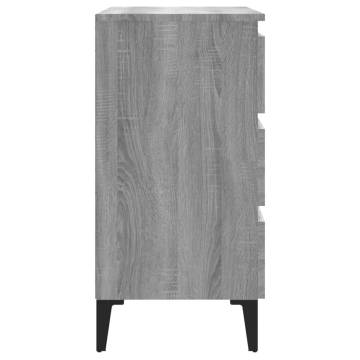 Sideboard Grey Sonoma 60x35x69 cm Engineered Wood