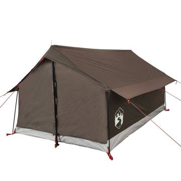  Camping Tent 2-Person Brown Waterproof