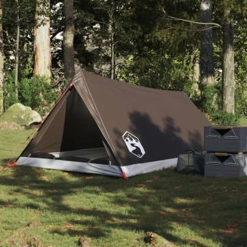  Camping Tent 2-Person Brown Waterproof