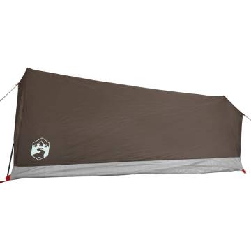  Camping Tent 2-Person Brown Waterproof