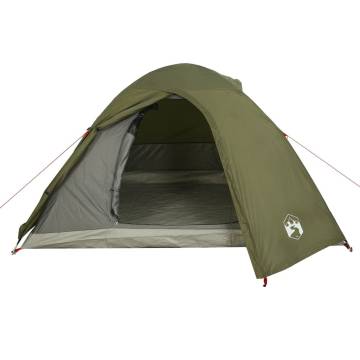  Camping Tent Dome 3-Person Olive Green Waterproof