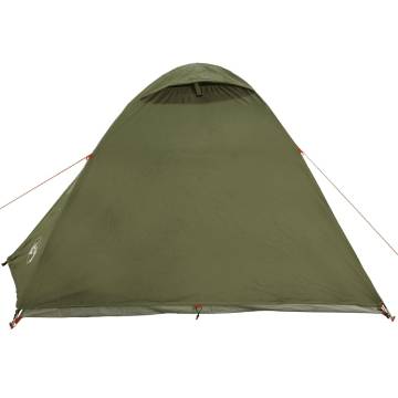  Camping Tent Dome 3-Person Olive Green Waterproof