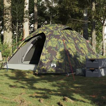  Camping Tent Dome 3-Person Camouflage Waterproof