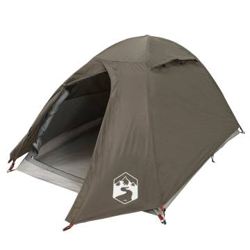  Camping Tent Dome 2-Person Brown Waterproof