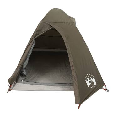  Camping Tent Dome 2-Person Brown Waterproof