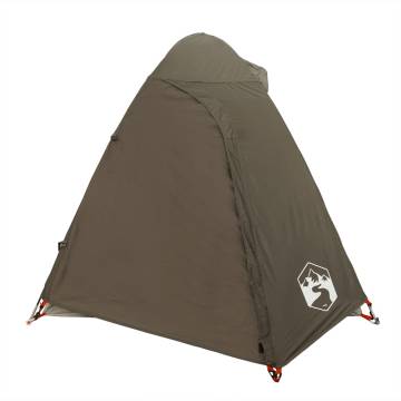  Camping Tent Dome 2-Person Brown Waterproof