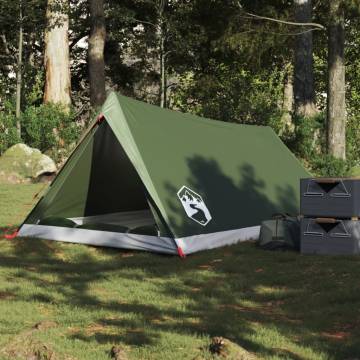  Camping Tent 2-Person Olive Green Waterproof