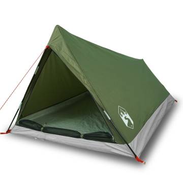  Camping Tent 2-Person Olive Green Waterproof