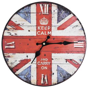  Vintage Wall Clock UK 30 cm