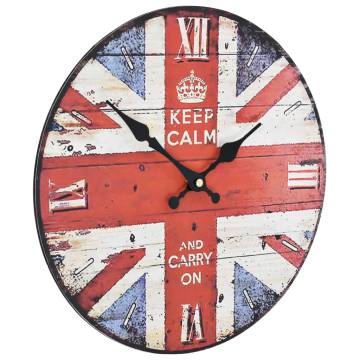  Vintage Wall Clock UK 30 cm