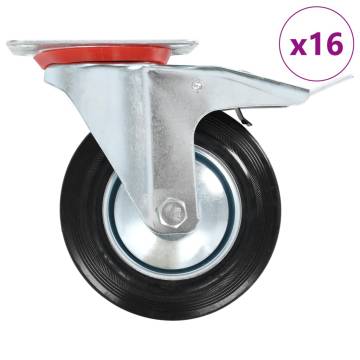  16 pcs Swivel Casters 160 mm