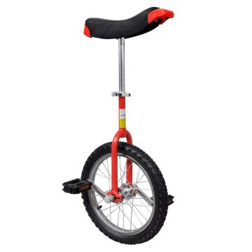 Red Adjustable Unicycle 16 Inch