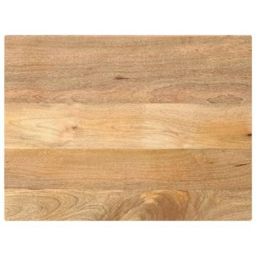  Table Top 80x50x2.5 cm Rectangular Solid Wood Mango