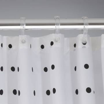 Sealskin Shower Curtain Speckles 180 cm Black 233601319