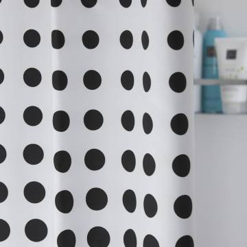 Sealskin Shower Curtain Speckles 180 cm Black 233601319