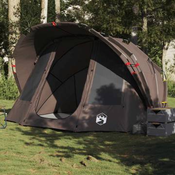  Fishing Tent 5-Person Brown Waterproof