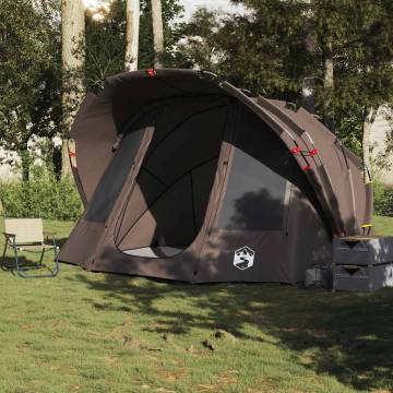  Fishing Tent 5-Person Brown Waterproof