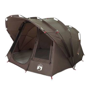  Fishing Tent 5-Person Brown Waterproof