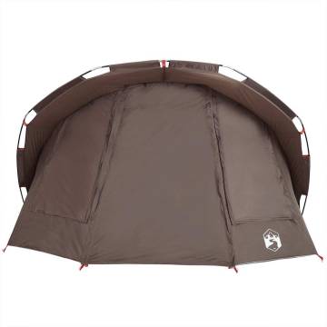  Fishing Tent 5-Person Brown Waterproof