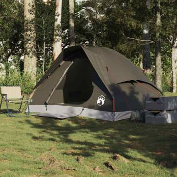  Camping Tent Dome 2-Person Brown Waterproof