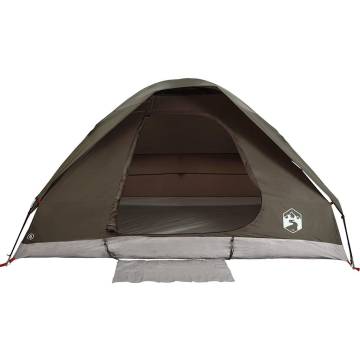  Camping Tent Dome 2-Person Brown Waterproof